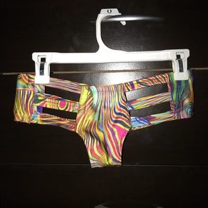 LBD Acid Rainbow Cutout Rave Festival Bottoms